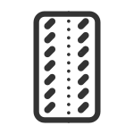 Blister Pills Oval X14 SVG Icon